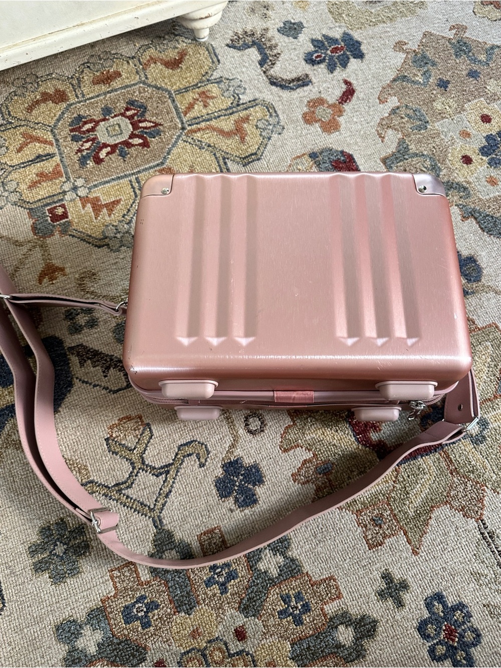 CALPAK Ambeur Vanity Case in Rose Gold Make Up Travel Case